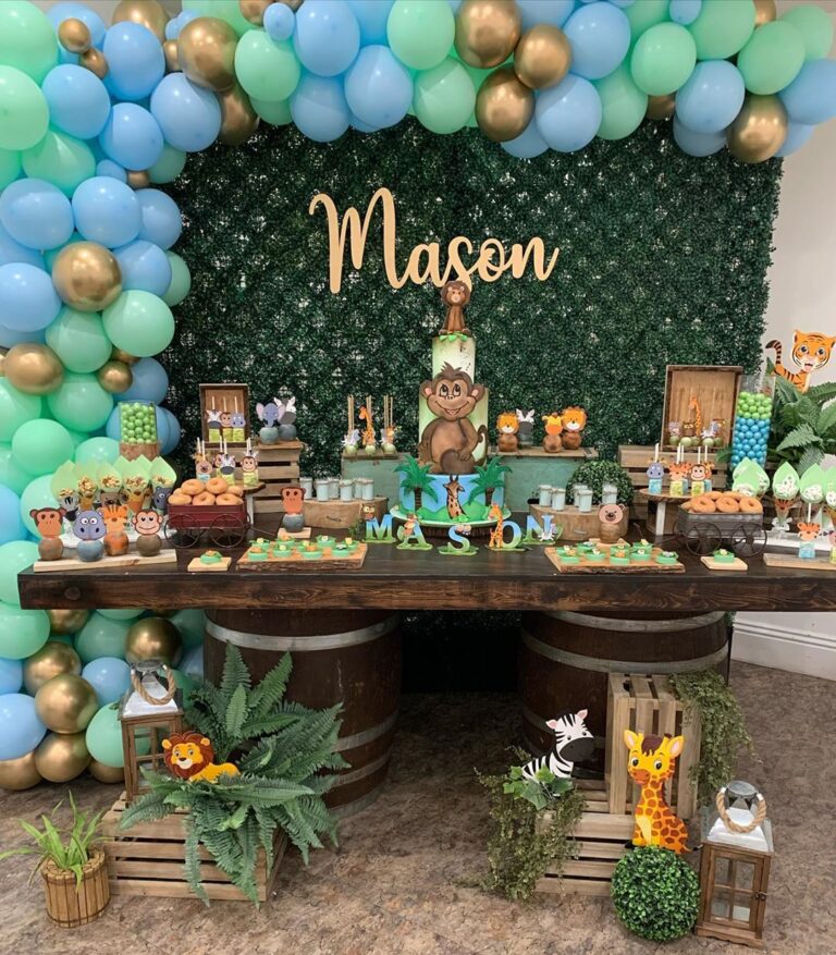 1st Birthday Party For Baby Boy 768x877 
